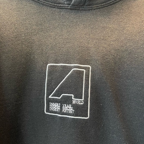 Travis Scott Astroworld NYC Hodie Bleached Black Grunge Streetwear Festival XXL - Picture 6 of 10